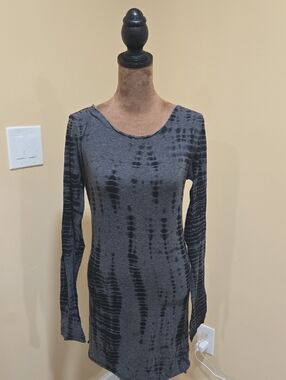 HARD TAIL! Slate Gray Tie-Dye DRESS